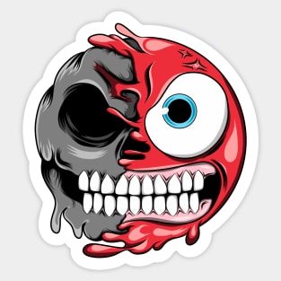 Angry Face Zombie Emoji Sticker